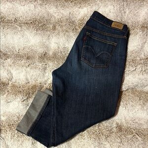 Levi's Dark Blue Boyfriend Jeans